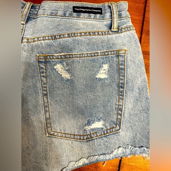 Umgee distressed jean denim shorts size 30 - Picture 3 of 9